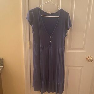 See You Monday Deep Blue Midi Dress